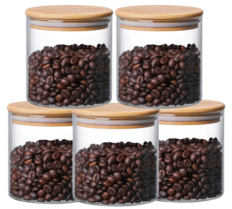 Conjunto de Potes de Vidro